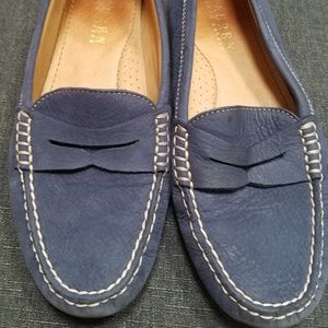 Lauren by Ralph Lauren Blue Suede Loafers